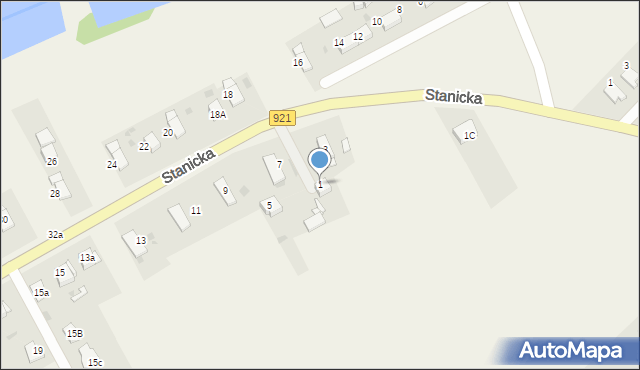 Pilchowice, Stanicka, 1, mapa Pilchowice