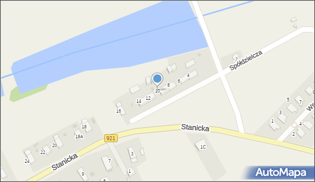 Pilchowice, Stanicka, 10, mapa Pilchowice