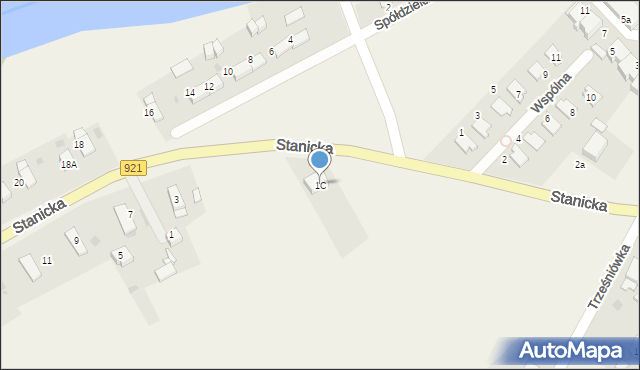 Pilchowice, Stanicka, 1C, mapa Pilchowice