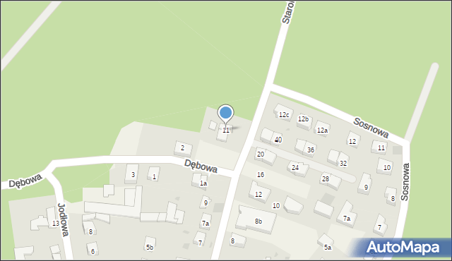 Pilchowo, Staroleśna, 11, mapa Pilchowo