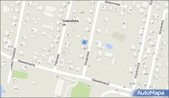 Piotrków Trybunalski, Stolarska, 18, mapa Piotrków Trybunalski