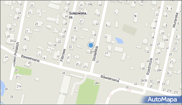 Piotrków Trybunalski, Stolarska, 20, mapa Piotrków Trybunalski