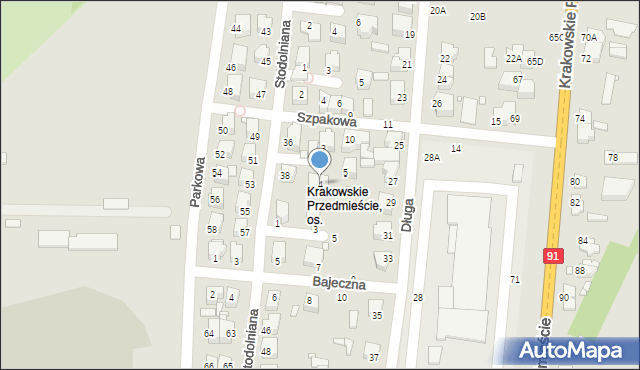 Piotrków Trybunalski, Strusia, 4, mapa Piotrków Trybunalski