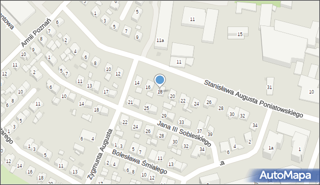 Pleszew, Stanisława Augusta Poniatowskiego, 18, mapa Pleszew