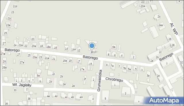 Pleszew, Stefana Batorego, 10, mapa Pleszew