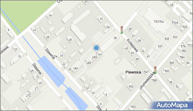 Plewiska, Stawna, 18H, mapa Plewiska