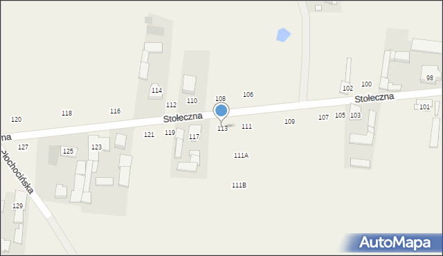 Płochocin, Stołeczna, 113, mapa Płochocin