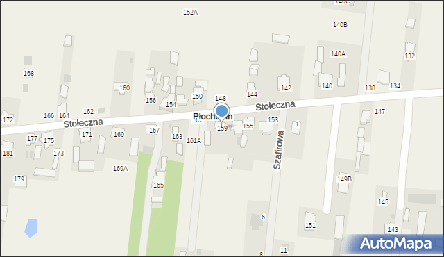 Płochocin, Stołeczna, 159, mapa Płochocin