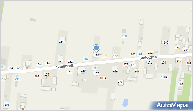 Płochocin, Stołeczna, 178, mapa Płochocin