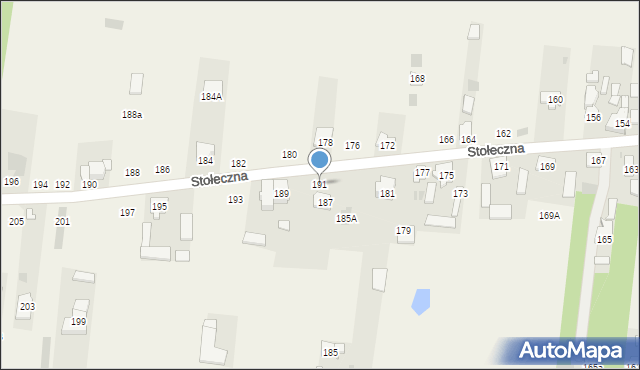 Płochocin, Stołeczna, 191, mapa Płochocin