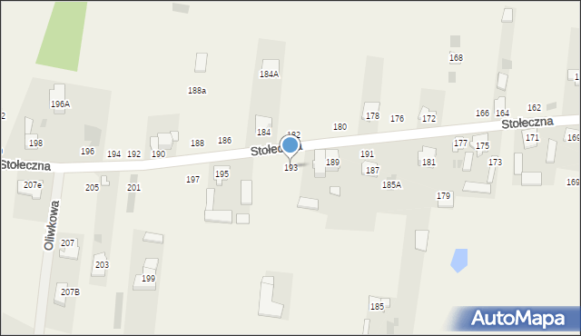 Płochocin, Stołeczna, 193, mapa Płochocin