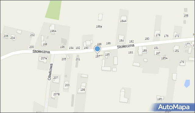 Płochocin, Stołeczna, 197, mapa Płochocin