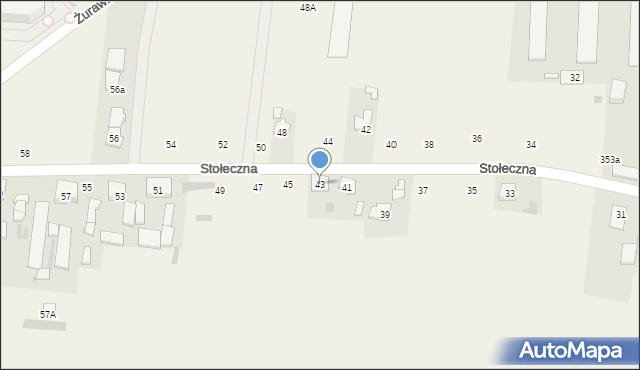 Płochocin, Stołeczna, 43, mapa Płochocin