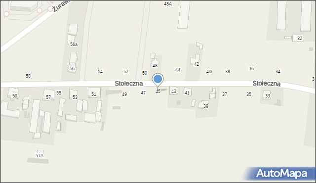 Płochocin, Stołeczna, 45, mapa Płochocin