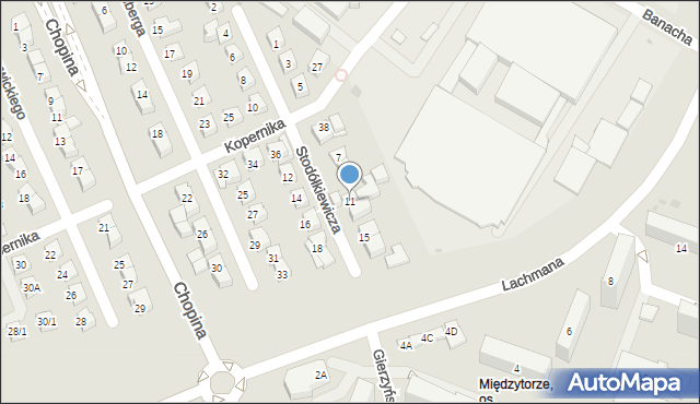 Płock, Stodółkiewicza Alojzego, 11, mapa Płock
