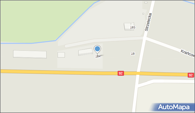 Pniewy, Strzelecka, 18H, mapa Pniewy