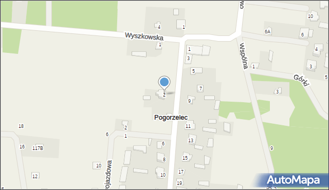 Pogorzelec, Strażacka, 2, mapa Pogorzelec