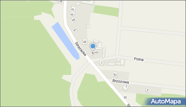 Pogorzelec, Strażacka, 51, mapa Pogorzelec