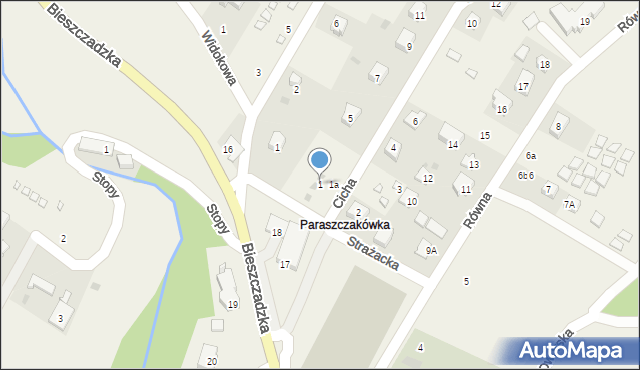 Polańczyk, Strażacka, 1, mapa Polańczyk