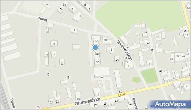 Police, Starzyńskiego Stefana, 3c, mapa Police