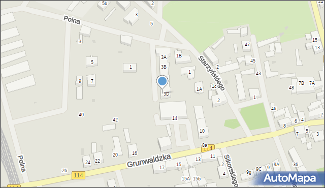 Police, Starzyńskiego Stefana, 3d, mapa Police