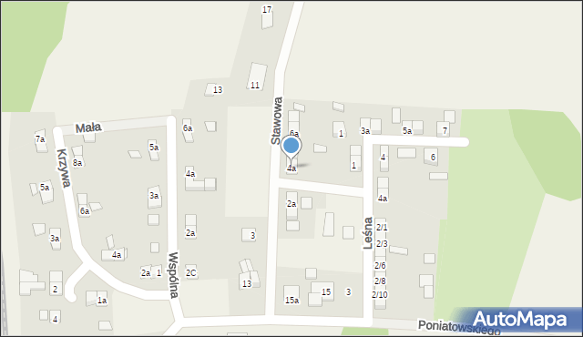 Porajów, Stawowa, 4a, mapa Porajów