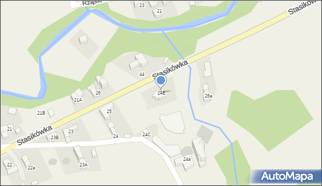 Poronin, Stasikówka, 24E, mapa Poronin