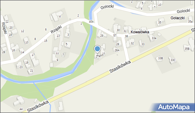 Poronin, Stasikówka, 27A, mapa Poronin