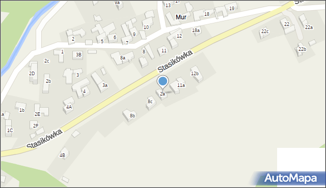 Poronin, Stasikówka, 2a, mapa Poronin