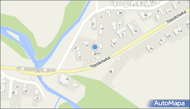 Poronin, Stasikówka, 2F, mapa Poronin