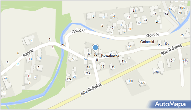 Poronin, Stasikówka, 31, mapa Poronin