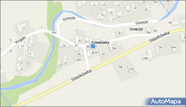 Poronin, Stasikówka, 32, mapa Poronin