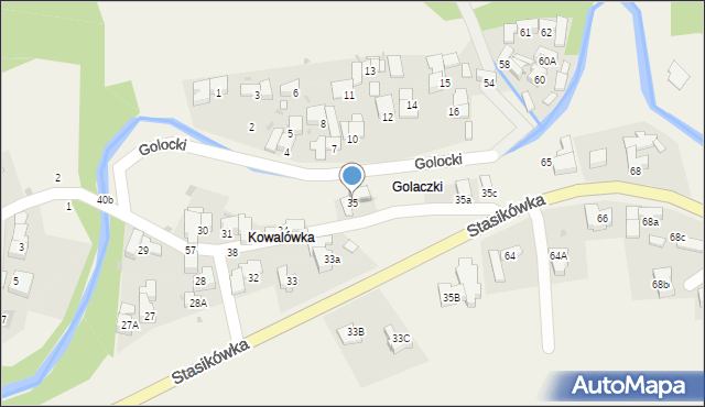 Poronin, Stasikówka, 35, mapa Poronin