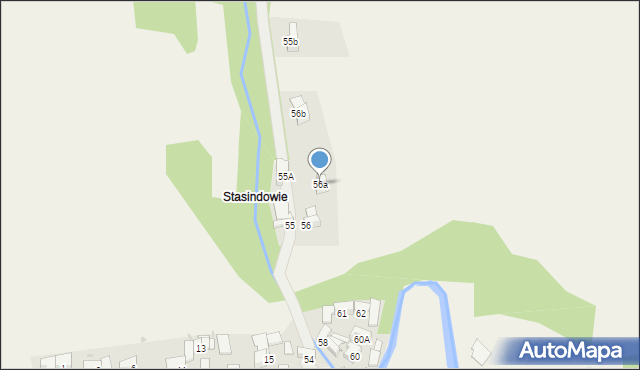 Poronin, Stasikówka, 56a, mapa Poronin