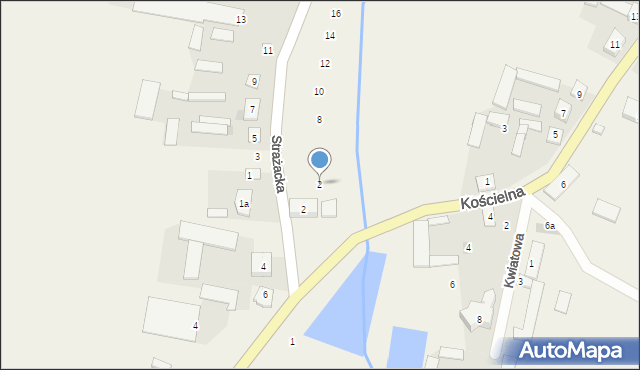 Poryte, Strażacka, 2, mapa Poryte