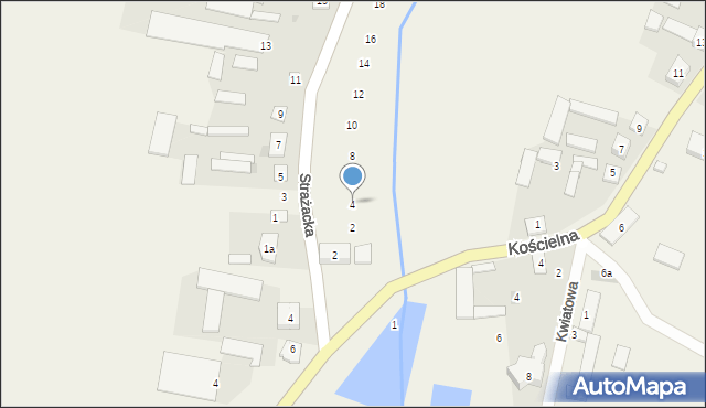 Poryte, Strażacka, 4, mapa Poryte