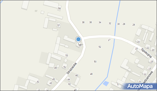 Poryte, Strażacka, 56, mapa Poryte