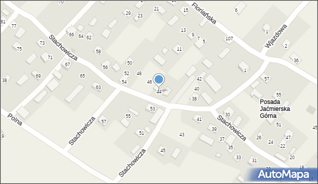 Posada Jaćmierska, Stachowicza Józefa, 44, mapa Posada Jaćmierska