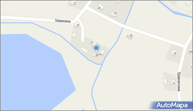 Posada Zarszyńska, Stawowa, 18, mapa Posada Zarszyńska