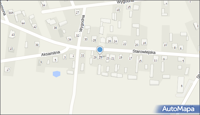 Postoliska, Starowiejska, 25, mapa Postoliska