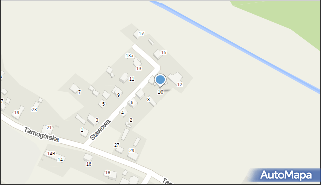 Potępa, Stawowa, 10, mapa Potępa