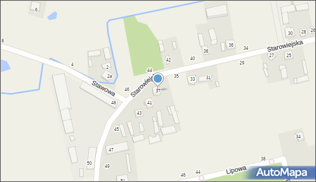 Potworów, Starowiejska, 37, mapa Potworów