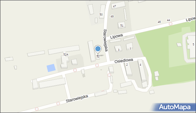 Potworów, Starowiejska, 52, mapa Potworów