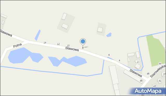 Potworów, Stawowa, 8, mapa Potworów