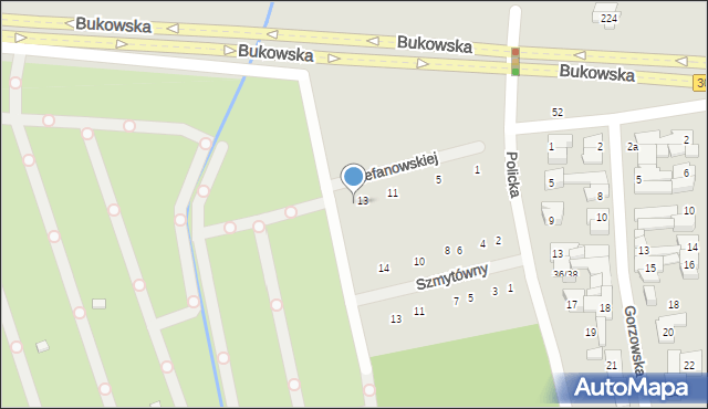 Poznań, Stefanowskiej Michaliny, 15, mapa Poznania