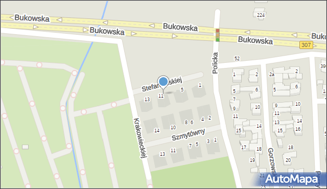 Poznań, Stefanowskiej Michaliny, 9, mapa Poznania