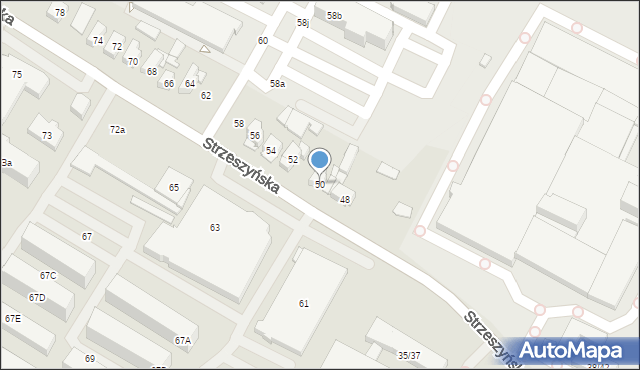 Poznań, Strzeszyńska, 50, mapa Poznania