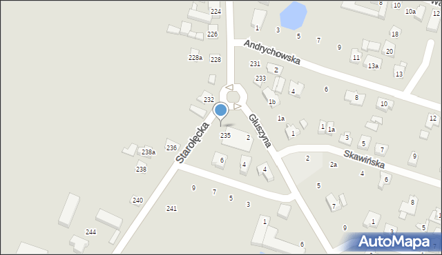 Poznań, Starołęcka, 237, mapa Poznania