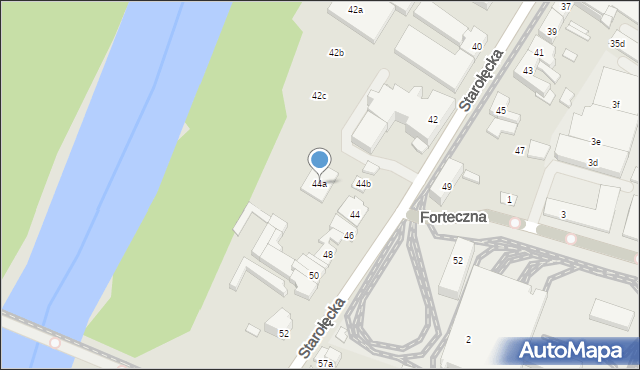 Poznań, Starołęcka, 44a, mapa Poznania