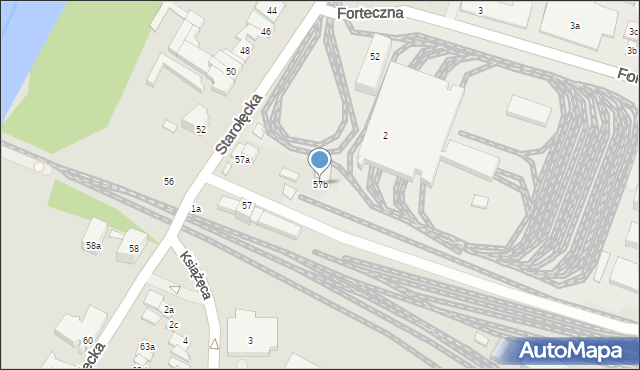 Poznań, Starołęcka, 57b, mapa Poznania